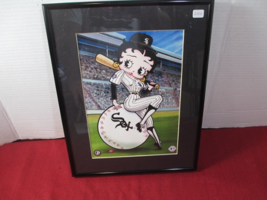 MLB Chicago White Sox Betty Boop Numbered Print