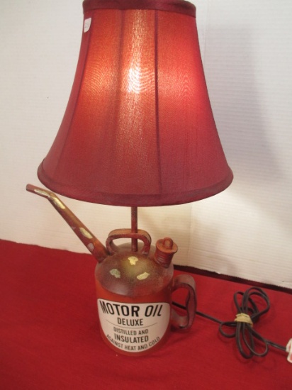 Novelty Motor Oil Advertising Lamp