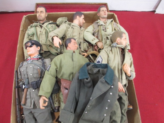 G.I. Joe Action Figures-Lot of 6 w/ Extras