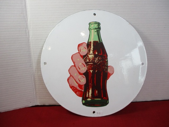 Coca-Coal Porcelain Enameled Advertising Sign