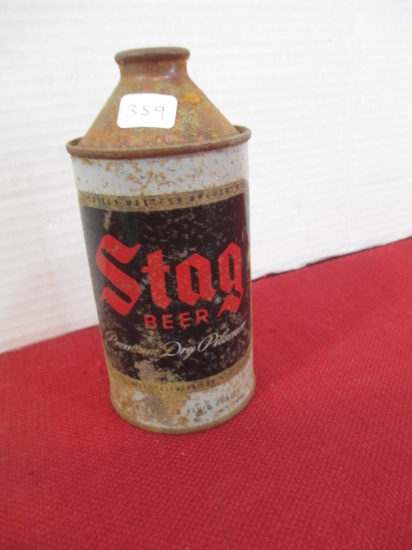 Stag Beer Advertising Cone Top Can