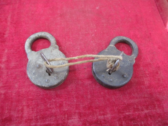 Pair of Vintage Locks w/ Keys