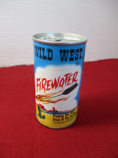 Wild West Firewater Advertising Flat Top Can