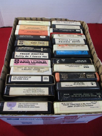 Mixed 8-Track Tapes-Lot of 24