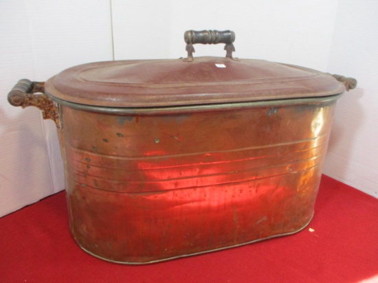 Primitive Copper Boiler with Lid