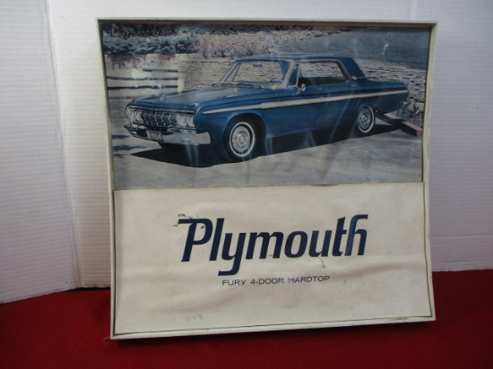 1964 Plymouth Fury 4-Door Hardtop Dealer Advertising Wall Display