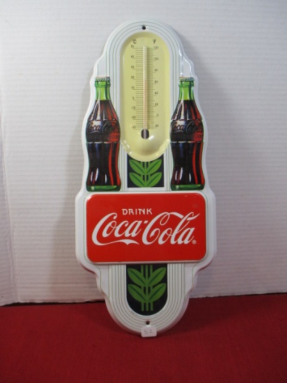2009 Coca-Cola Tin Litho Advertising Thermometer