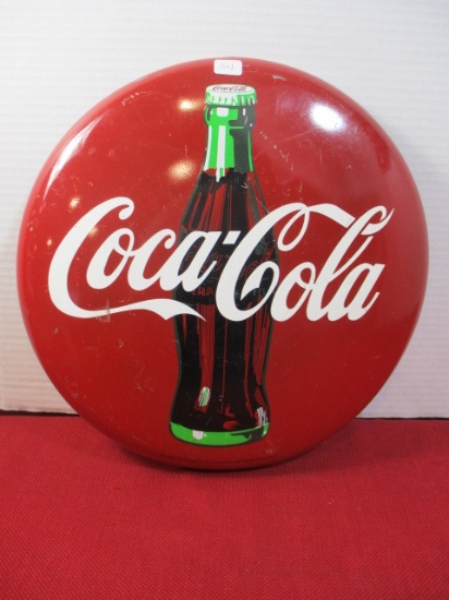 1990 Coca-Cola Advertising Button Sign