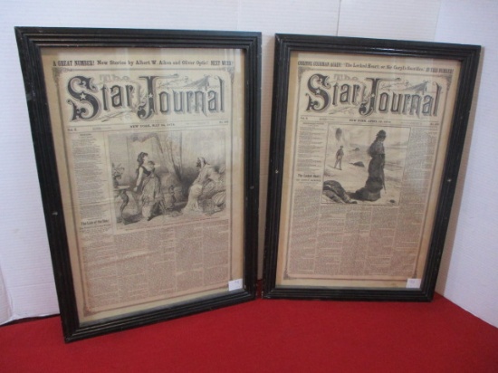 1879 Framed Star Journal Magazine Publication