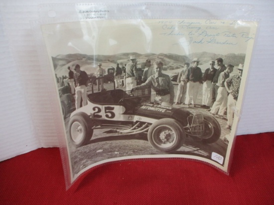 1954 Don Corwin #25 Champion Car and Driver Photo-100 Mile Sprint-California