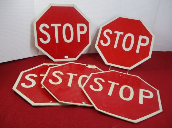 12" Cardstock STOP Signs-Lot of 4