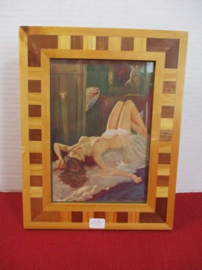 Framed Pin Up Artwork-Beautiful Frame and Model