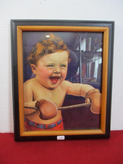 Framed No.213 Child's Boxing Print