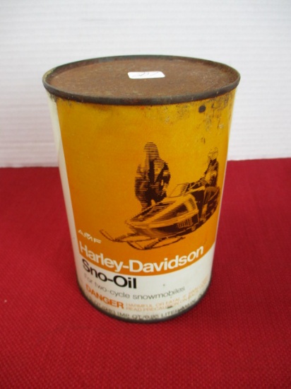 AMF Harley Davidson One Quart Sno-Oil Can