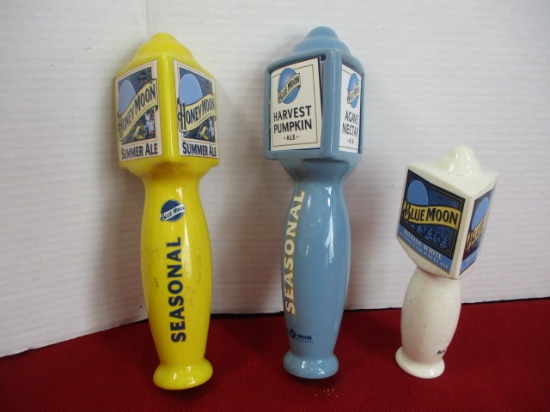 Blue Moon Advertising Tapper Handles-Lot of 3-A
