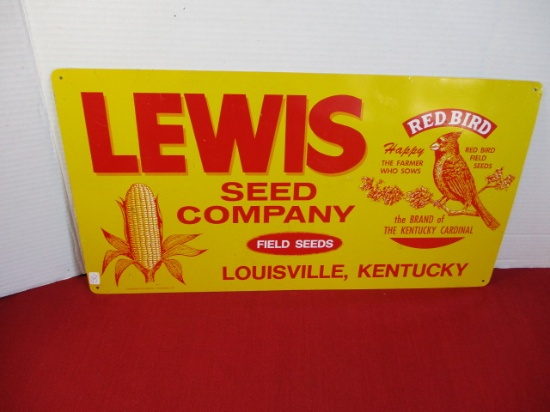 Lewis Seed Company Metal Sign