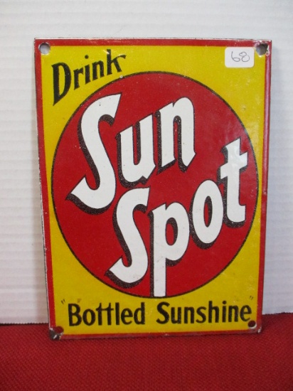 "Sun Spot" Porcelain Advertising Sign