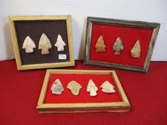 Native American Mixed Arrow Points-Lot of 10