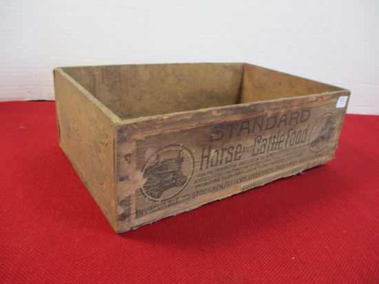 ***Early Horse and Cattle Food Advertising Box-English and German