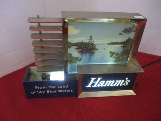 Hamm's Working Light Up Advertising Sign