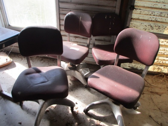 Vintage Office Chairs & Conference Table
