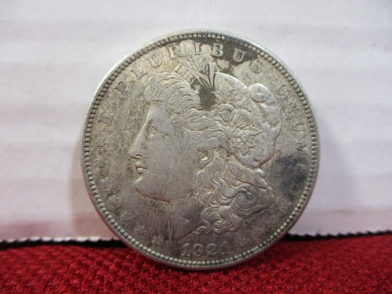 1921-D U.S Morgan Silver Dollar Coin
