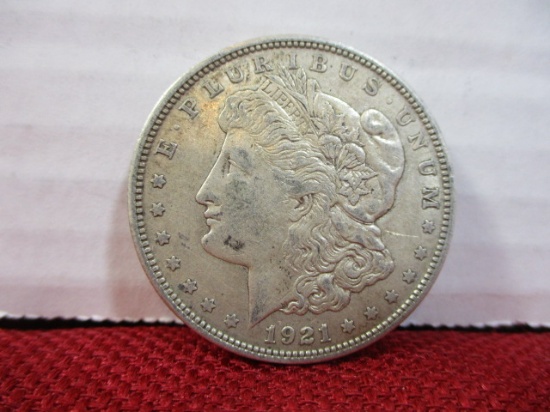 1921-D U.S Morgan Silver Dollar Coin