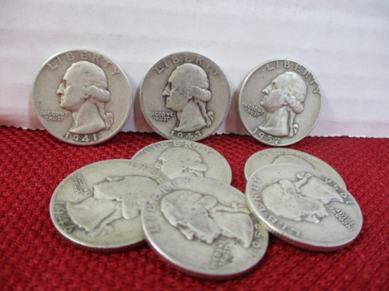Mixed Silver Quarters-Lot of