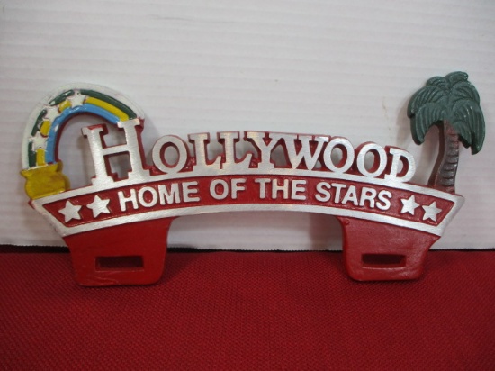 Hollywood cast Aluminum License Plate Topper