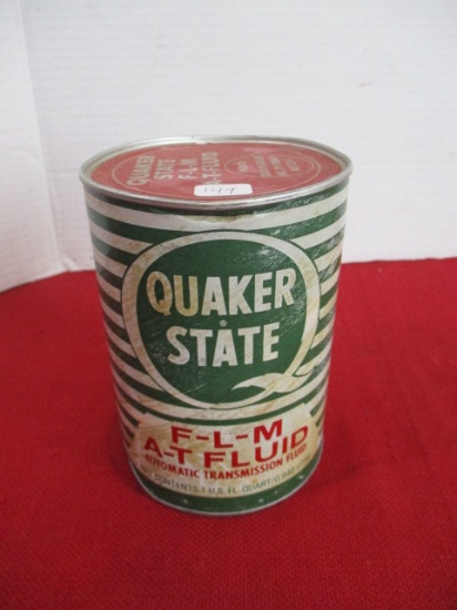 Quaker State 1 Quart Advertising Transmission Can (Empty)