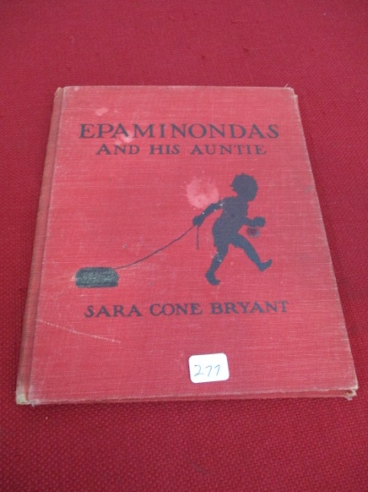 1938 Black Americana Epaminondas and his Aunty Hard Cover Book