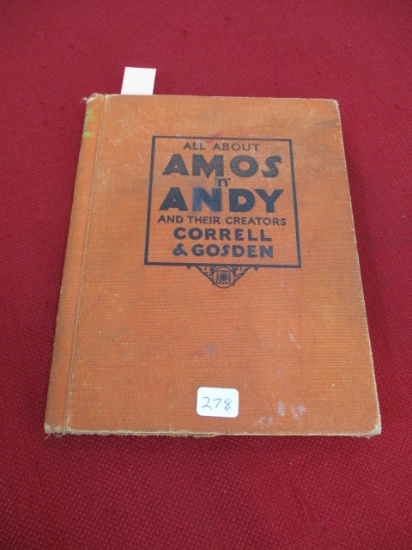 1929 Black Americana Amos n Andy Hard Cover Book