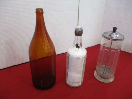 Barber Shop Sterilizer Jar & Other Bottles