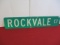 Rockvale Court Vintage Reflective Road Sign