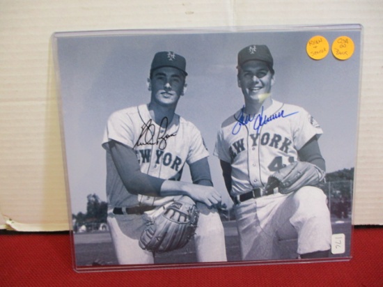 New York Yankees Nolan Ryan 7 Tom Seaver 8"X10" Autograph Photo