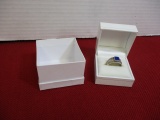 Sterling Silver Ring w/ Blue Cabochon