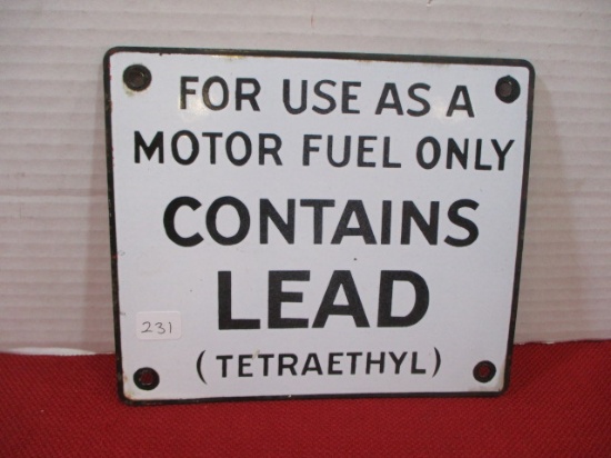 "Contains Lead" Porcelain Pump Plate