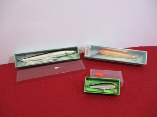 060724 VINTAGE LOT OF 6 RAPALA LURES LOT A 2.5