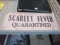 Antique Cardstock Scarlett Fever Sign