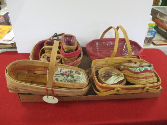 Longaberger Mixed Basket Lot-C