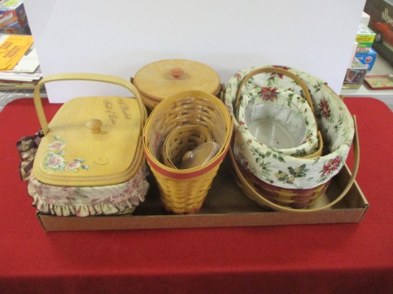 Longaberger Mixed Basket Lot-E