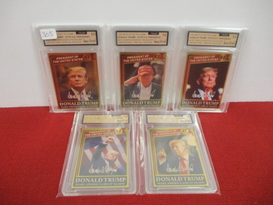 Authentic Graded President Donald Trump Trading Cards