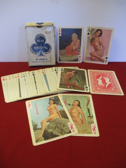 1969 No. 101 Nude Model King Sized Playing Cards
