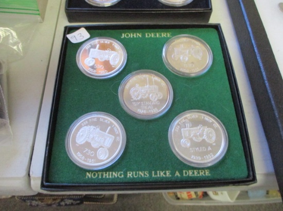 John Deere .999 Fine Silver Coin Set