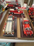Franklin Mint Die Cast Fire Engines-Lot of 3