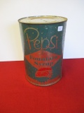 Pepsi Fountain Syrup 1 Ga. Advertising Can