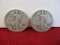 U.S. Silver Standing Liberty Half Dollar Pair-E