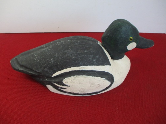 Canadian Maritime Hand Carved Wooden Decoy-Goldeneye