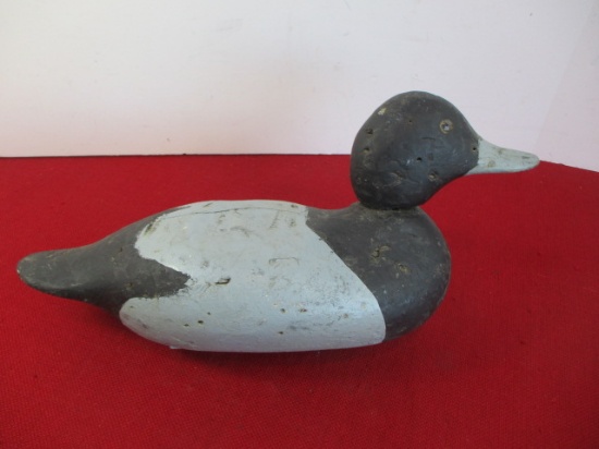 Canadian Maritime Hand Carved Wooden Decoy-Bluebill