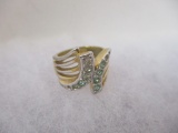10k Gold with CZ Gems Ring
